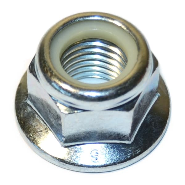 Midwest Fastener Nylon Insert Lock Nut, M16-2.00, Steel, Class 8, Zinc Plated, 5 PK 31647
